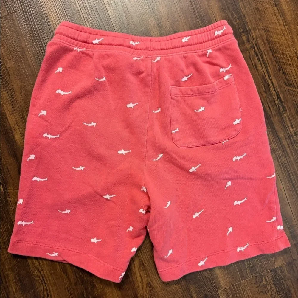 Vineyard Vines Red Shark Print Shorts